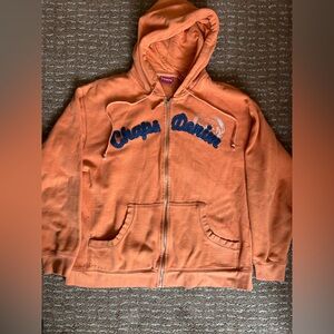 Chaps Orange Zip-Up Hoodie